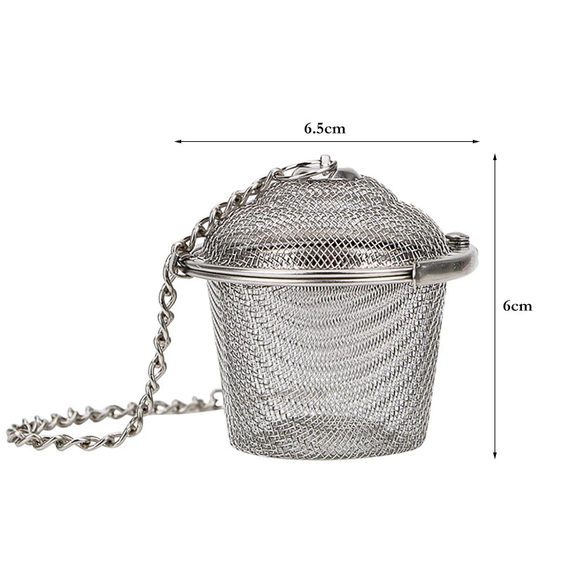 Tea Strainer Stainless Steel Tea Infuser Mesh Tea Ball Infuser Filter Reusable Loose Leaf Strainer Bag Brew Herb Tea Accessories