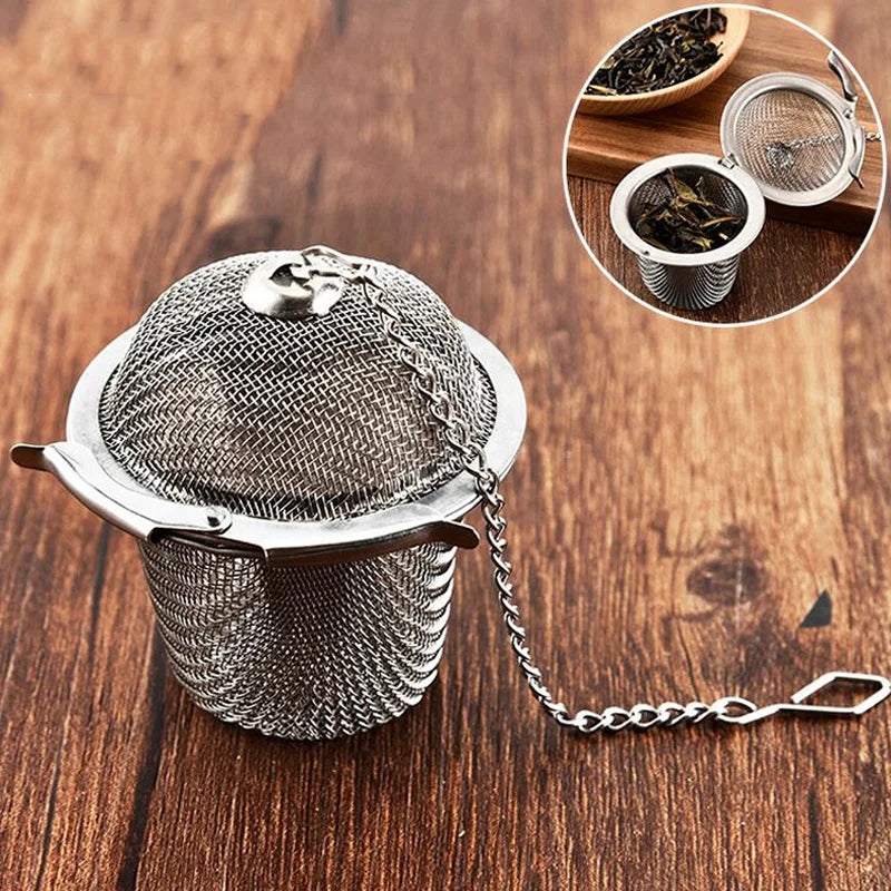Tea Strainer Stainless Steel Tea Infuser Mesh Tea Ball Infuser Filter Reusable Loose Leaf Strainer Bag Brew Herb Tea Accessories