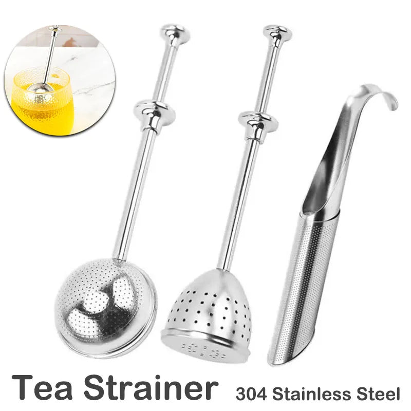 Tea Strainer Stainless Steel Tea Infuser Mesh Tea Ball Infuser Filter Reusable Loose Leaf Strainer Bag Brew Herb Tea Accessories